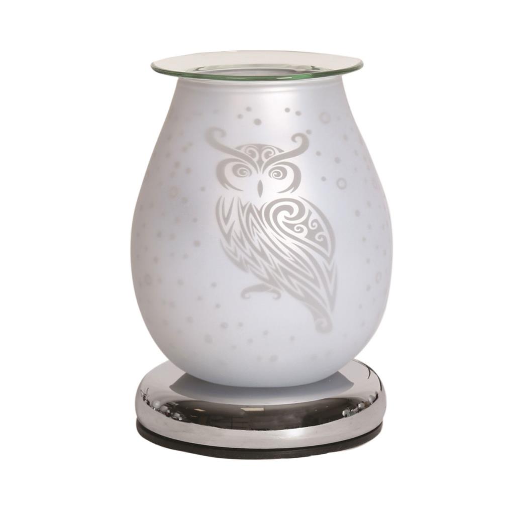 Aroma Owl White Satin 3D Electric Wax Melt Warmer Extra Image 1